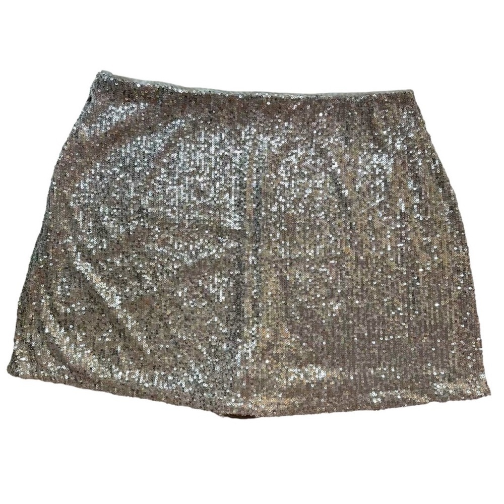 Abercrombie & Fitch Scarlett Sequin Mini Skort